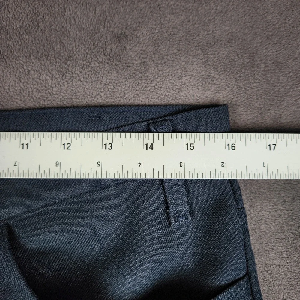 Vintage Levis 517 Sta-Prest Pants Mens 33x32 Navy Blue Dacron Polyester 90s USA
